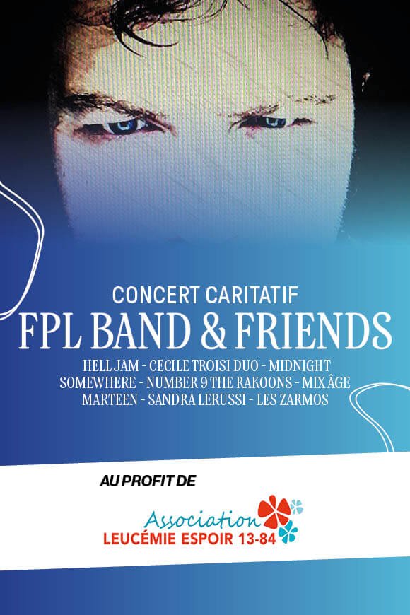 Affiche concert caritatif FPL Bands & Friends