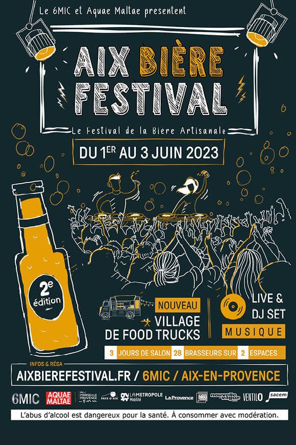 Aix biere festival 2023 6MIC affiche