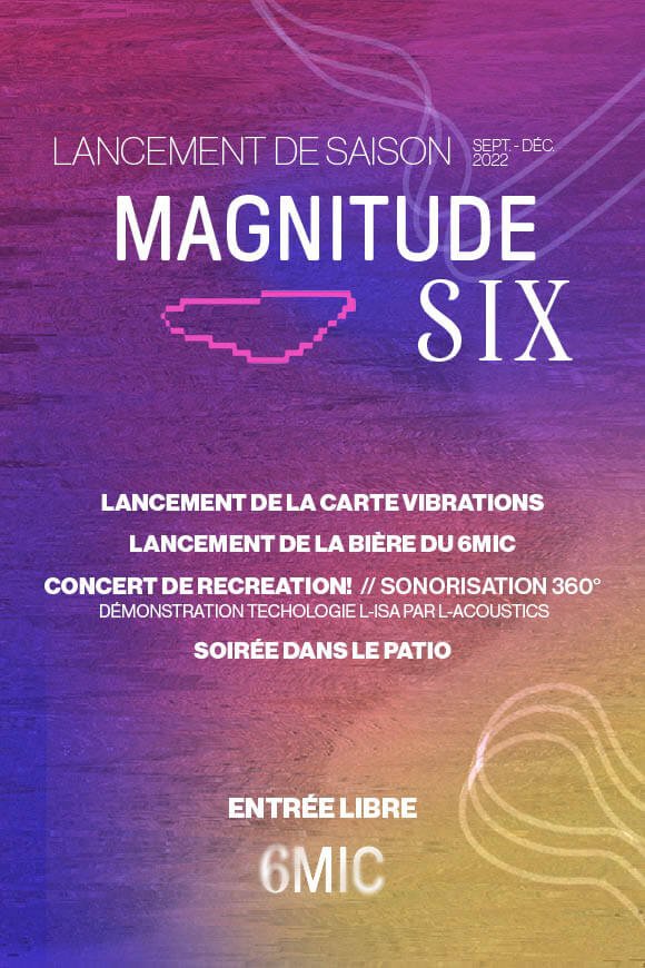 Lancement Magnitude Six 6MIC affiche