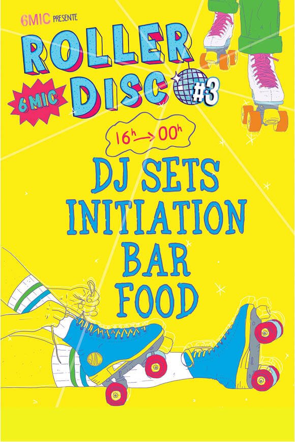 Roller Disco n3 6MIC affiche