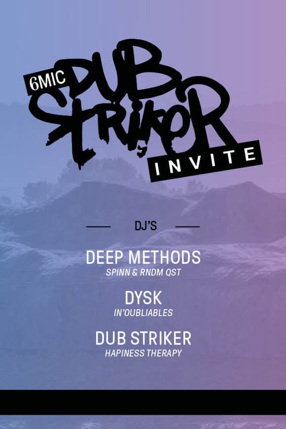 dub striker invite 6MIC affiche V2
